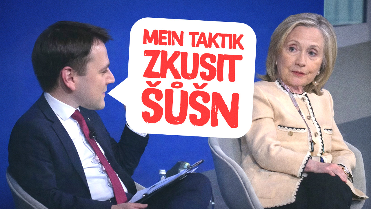Vidím, že jste nervózní! Macinka přichystal Hillary Clintonové nejtrapnější chvilky v její kariéře